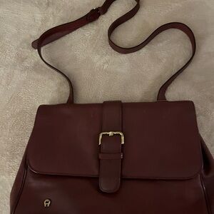 Etienne Aigner Dark Brown Leather Shoulder/cross body.  Gently used.